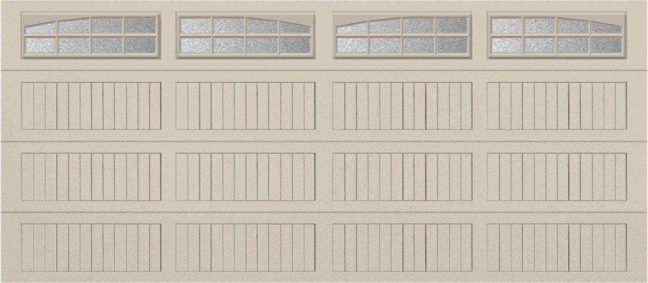 16x7 - Arched Stockton Long - ObscureWith glass Long - Almond