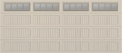 16x7 - Long with glass Arched Stockbridge Long - Clear  With glass Long - Almond