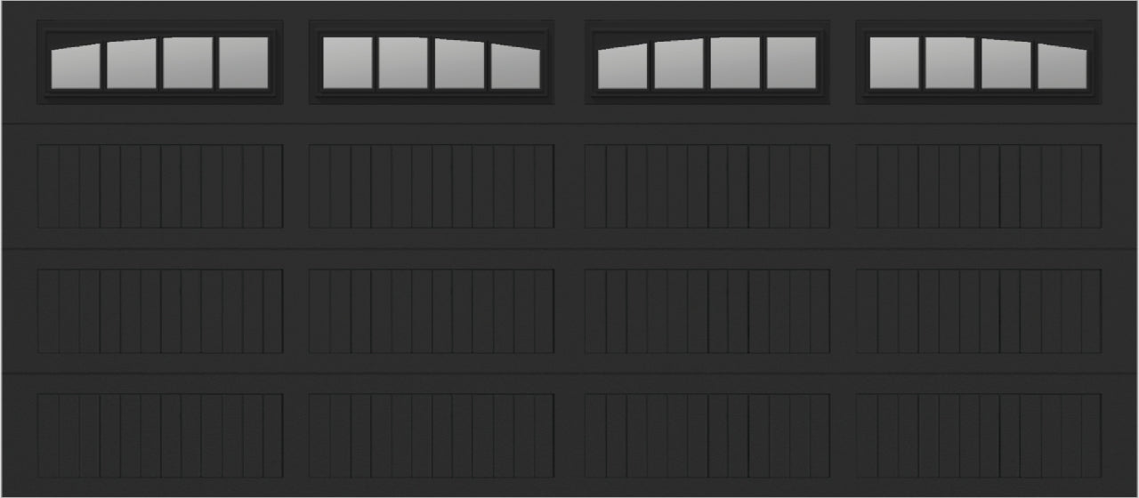 16x7 -  Long with glass Arched Stockbridge Long - Clear  With glass Long - Black