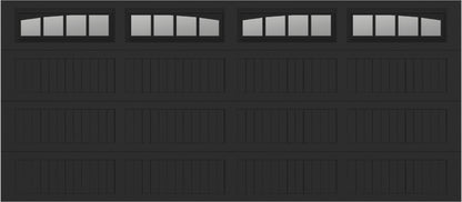 16x7 -  Long with glass Arched Stockbridge Long - Clear  With glass Long - Black