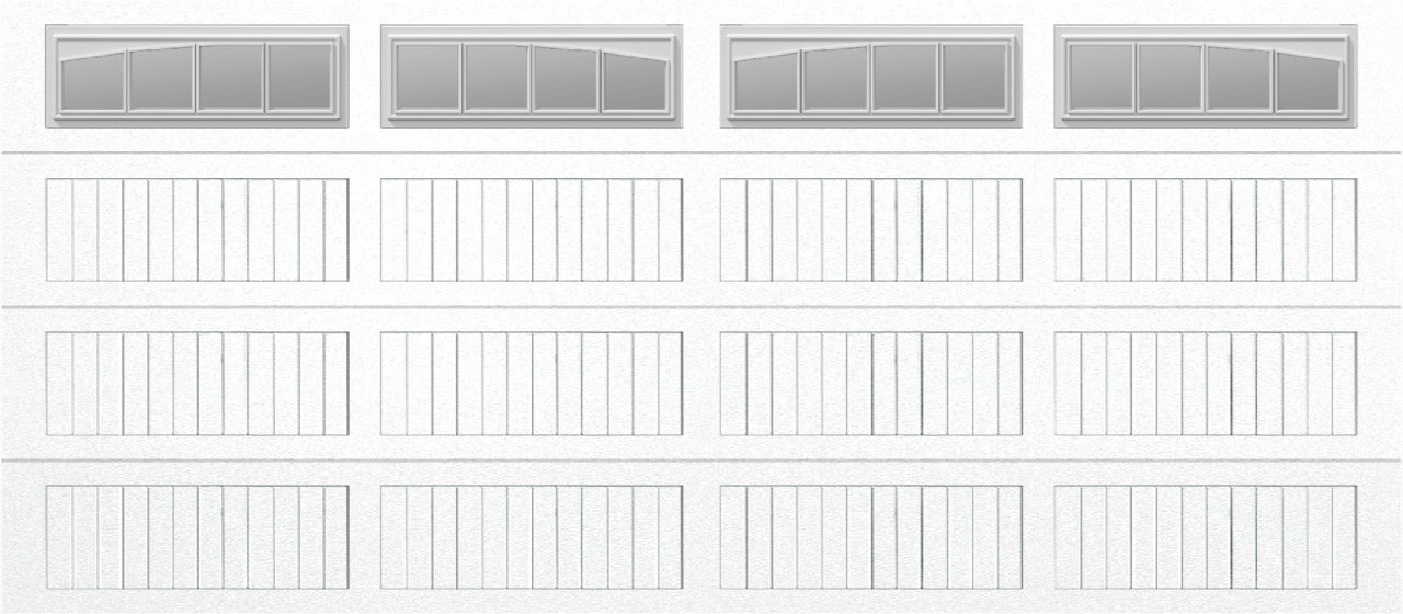 16x7 -  Long with glass Arched Stockbridge Long - Clear  With glass Long - White