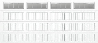 16x7 -  Long with glass Arched Stockbridge Long - Clear  With glass Long - White