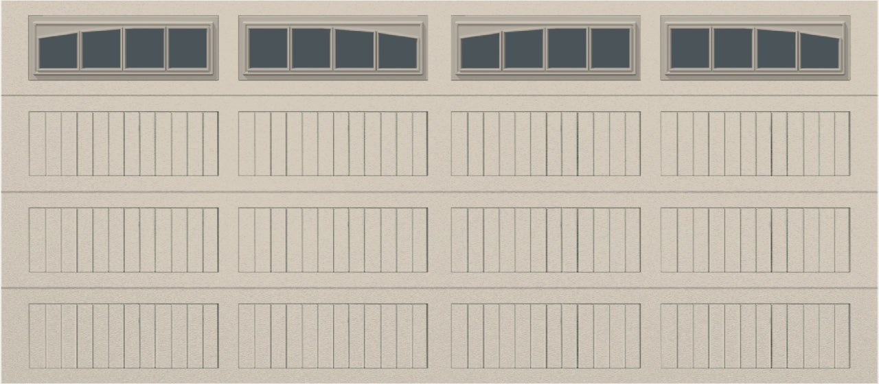 16x7 - Arched Stockbridge Long - Tinted With glass Long - Almond