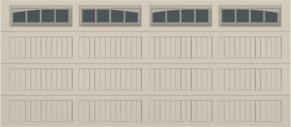 16x7 - Arched Stockbridge Long - Tinted With glass Long - Almond