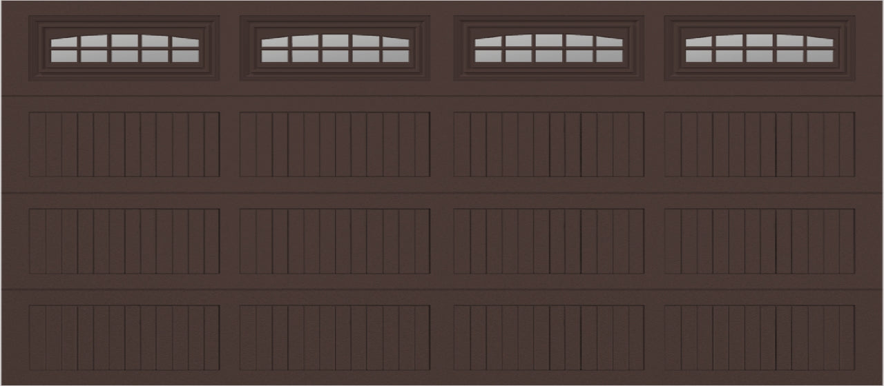 16x7 -  Cascade - Clear  With glass Long - Brown