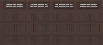 16x7 -  Cascade - Clear  With glass Long - Brown