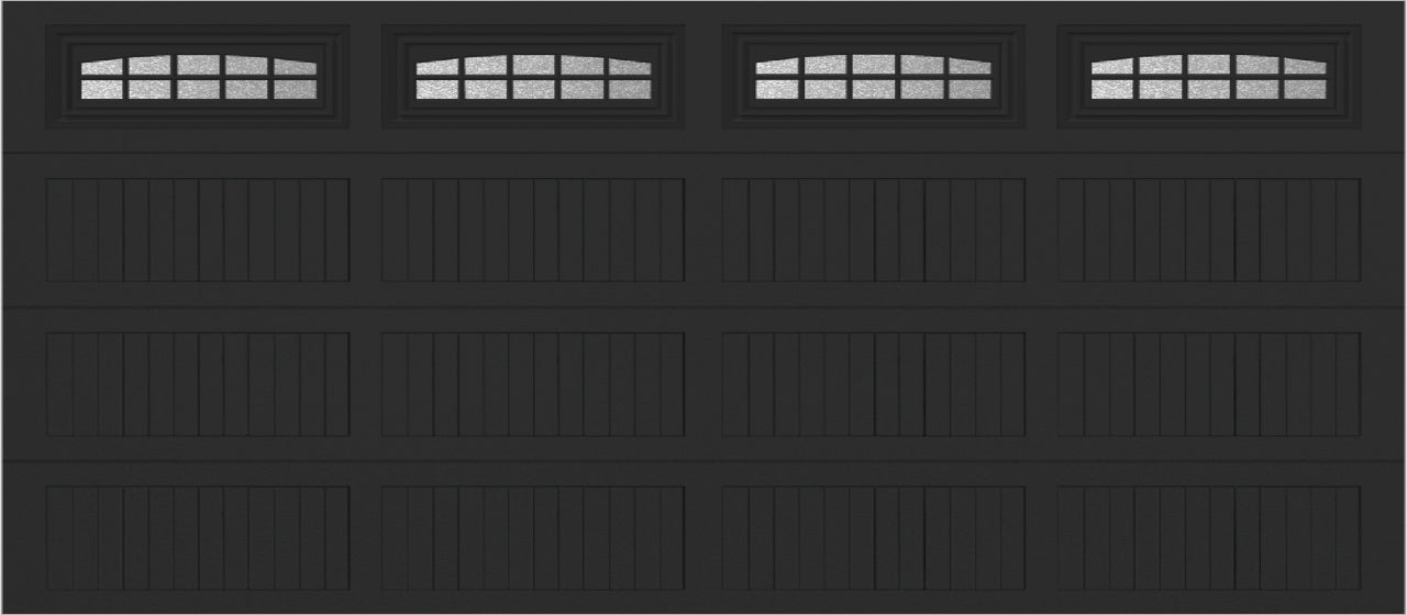 16x7 -  Cascade - Obscure  With glass Long - Black