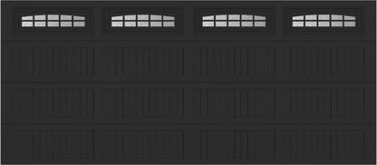 16x7 -  Cascade - Obscure  With glass Long - Black