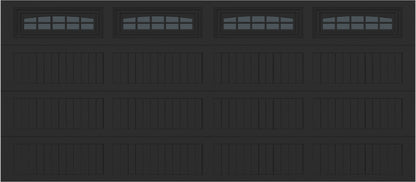 16x7 -  Cascade - Tinted  With glass Long - Black.