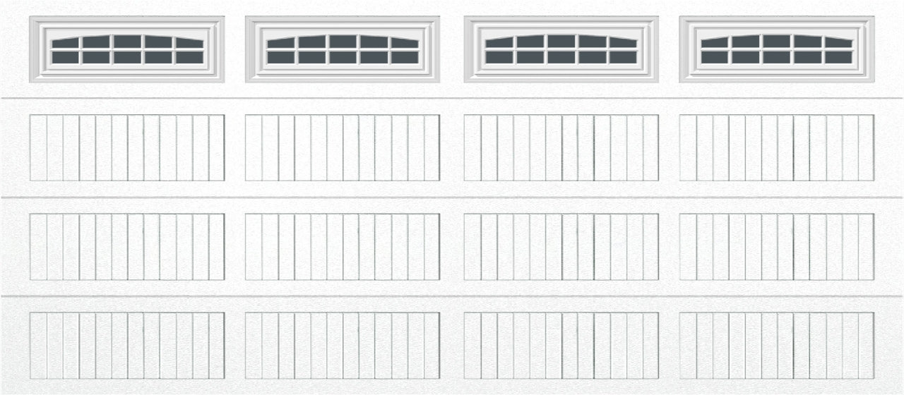 16x7 -  Cascade - Tinted  With glass Long - White
