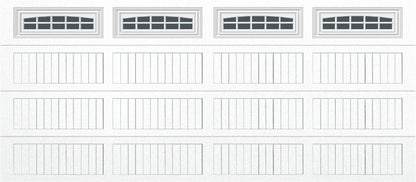 16x7 -  Cascade - Tinted  With glass Long - White