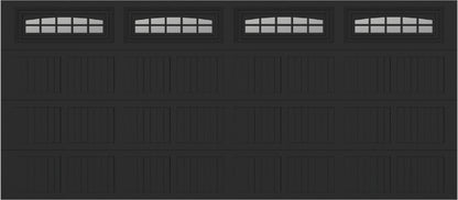 16x7 -  Cascade Short - Clear  With glass - Black