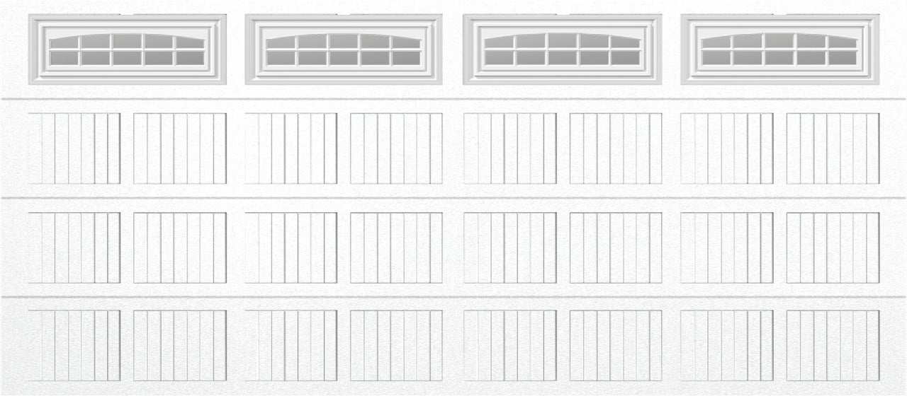 16x7 -  Cascade Short - Clear  With glass - White