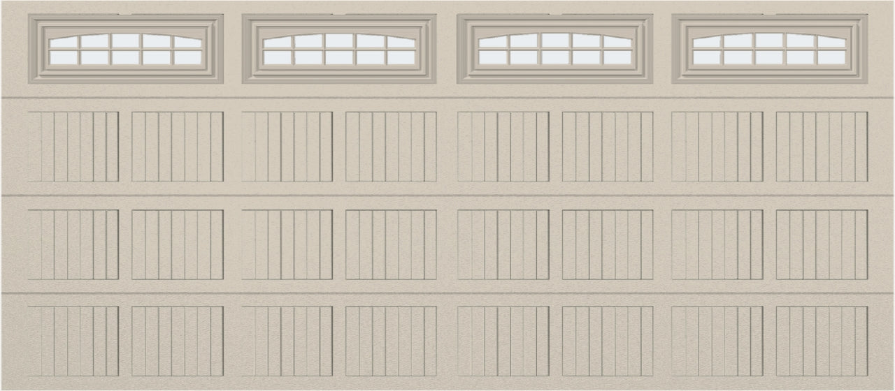 16x7 -  Cascade Short - Frosted  With glass - Almond