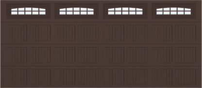 16x7 -  Cascade Short - Frosted  With glass - Brown