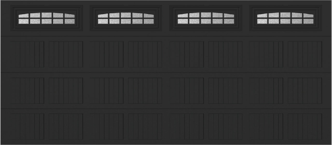 16x7 -  Cascade - Obscure With glass - Black