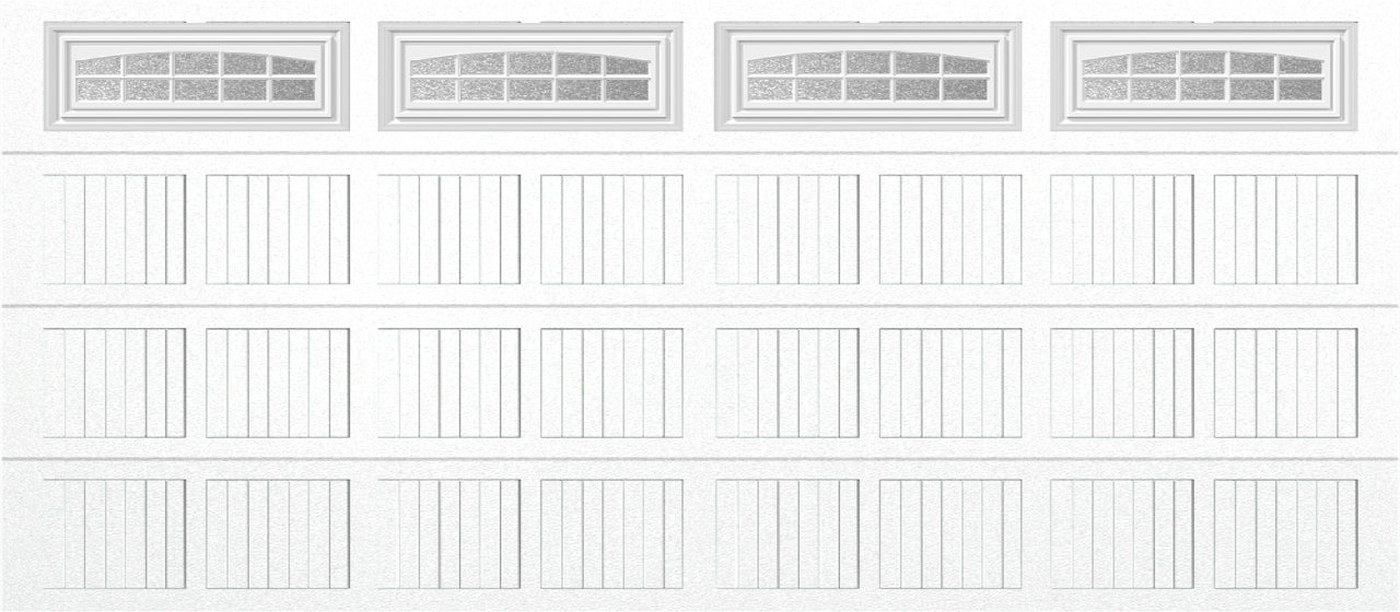 16x7 -  Cascade - Obscure With glass - White