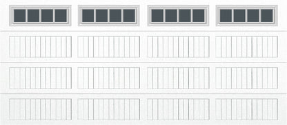16x7 -  Straight Stockbridge Long - Tinted   With glass Long - White
