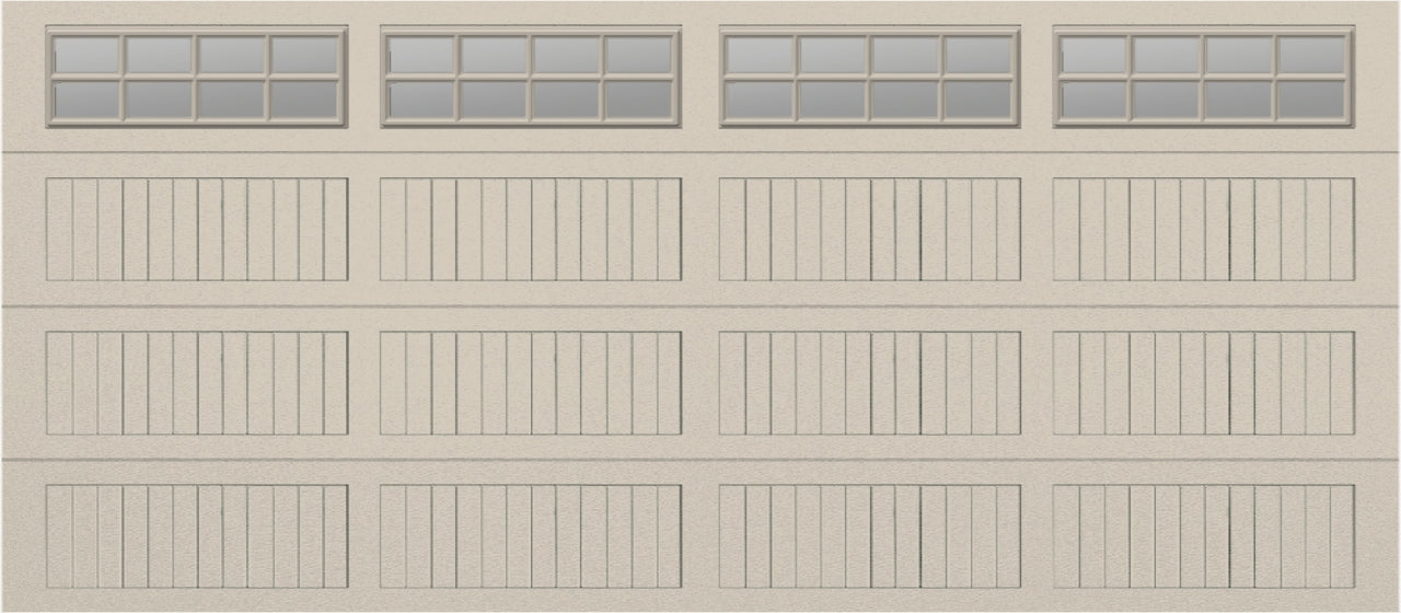 16x7 - Clear -  Stockton With glass Long Short - Almond