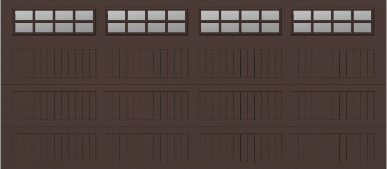 16x7 - Clear -  Stockton With glass Long - Brown