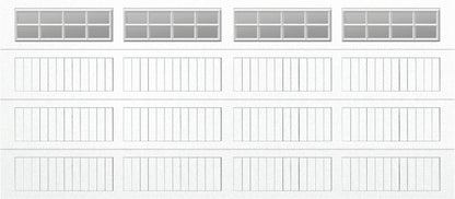 16x7 - Clear -  Stockton With glass Short - White