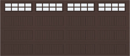 16x7 - Frosted  - Long - Stockton With glass Long - Brown