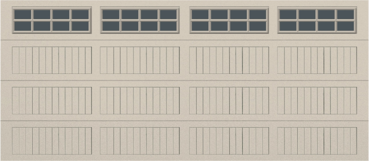 16x7 -  Tinted - Long Stockton With glass - Almond