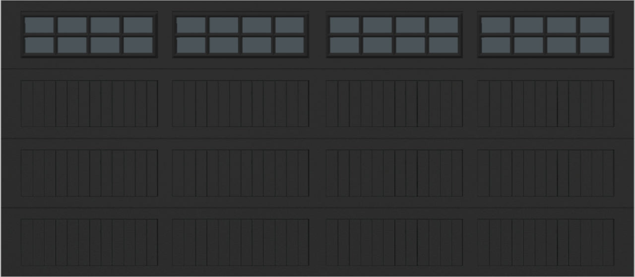 16x7 -  Tinted - Long Stockton With glass - Black