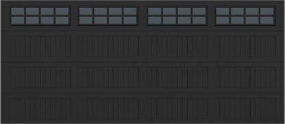 16x7 -  Tinted - Long Stockton With glass - Black