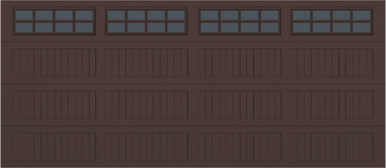 16x7 -  Tinted - Long Stockton With glass - Brown