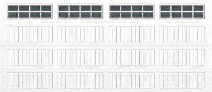 16x7 -  Tinted - Long Stockton With glass - White