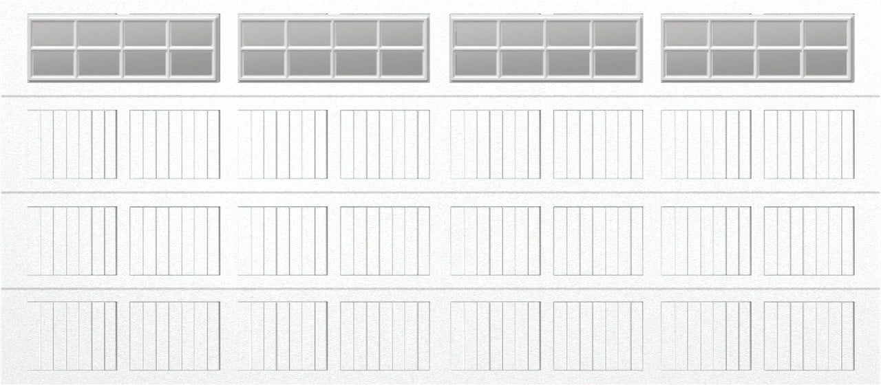 15x7 - Clear -  Stockton With glass Short - White
