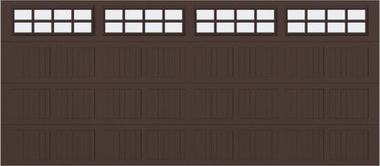 16x7 - Frosted  -  Stockton With glass - Brown