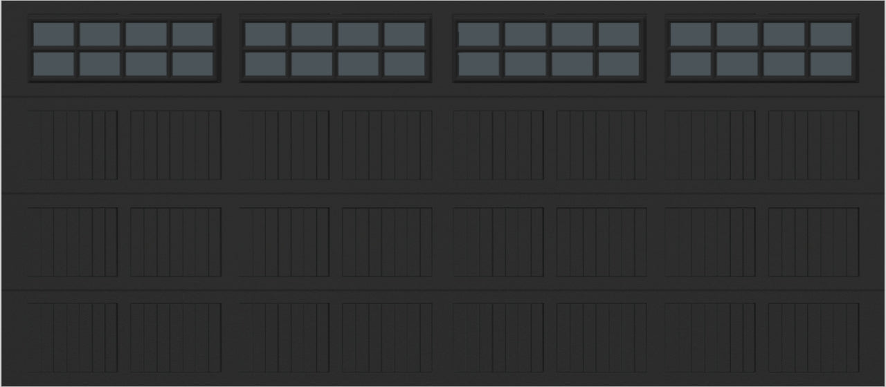 16x7 -  Tinted- Stockton With glass - Black