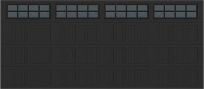 16x7 -  Tinted- Stockton With glass - Black