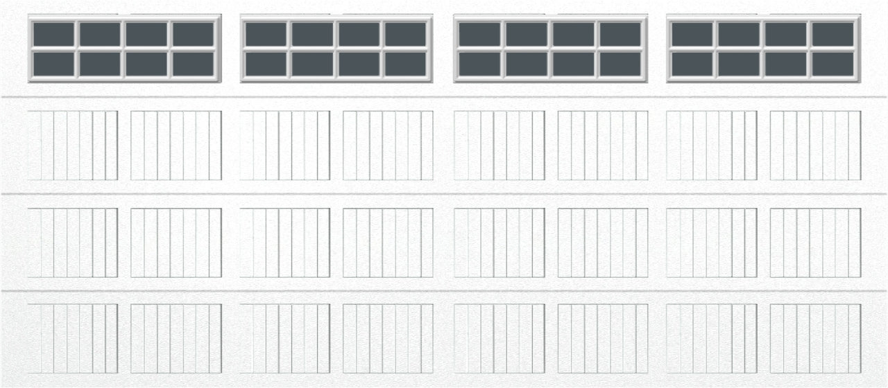 16x7 -  Tinted- Stockton With glass - White