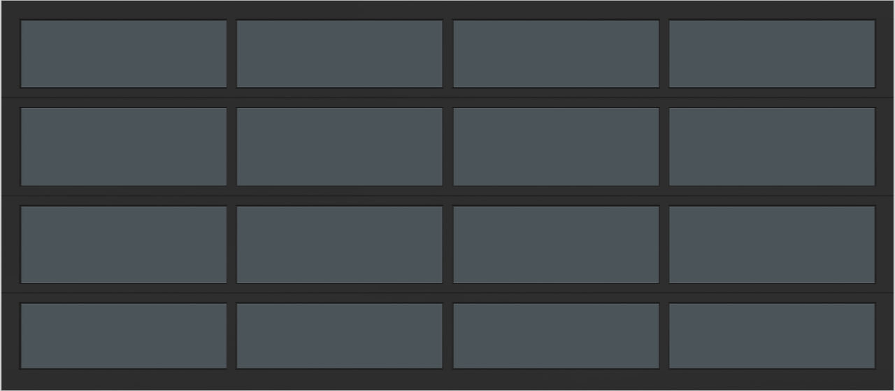 16'x7' Window - Aluminum  - Black - Tinted 