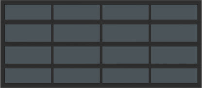 16'x7' Window - Aluminum  - Black - Tinted 