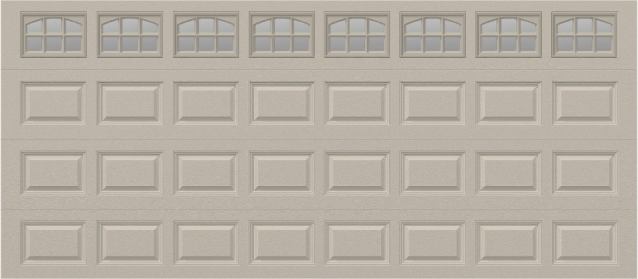 16x7 -  Cascade Short - Clear  With glass - Almond