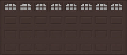 16x7 -  Cascade Short - Clear  With glass - Brown