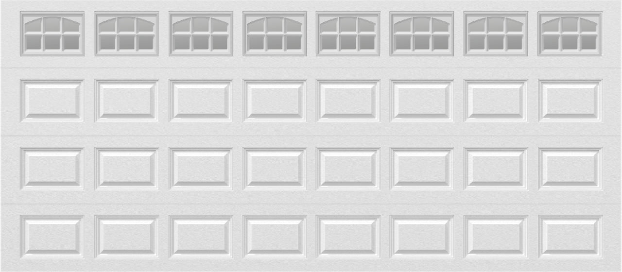 16x7 -  Cascade Short - Clear  With glass - White