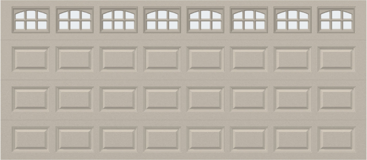 16x7 -  Cascade Short - Frosted  With glass - Almond