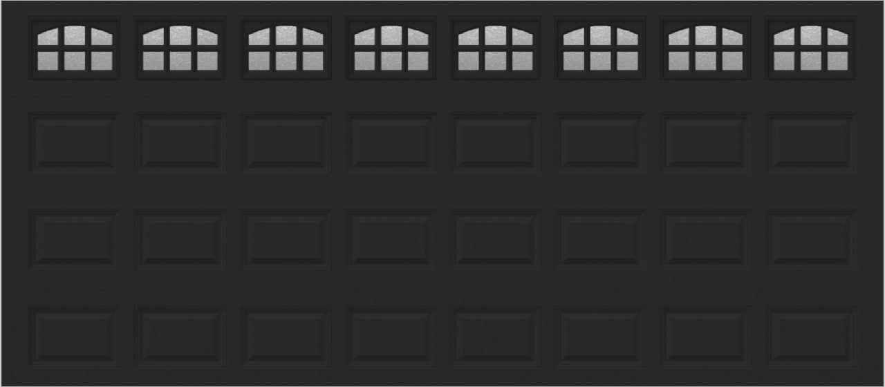 16x7 -  Cascade - Obscure With glass - Black