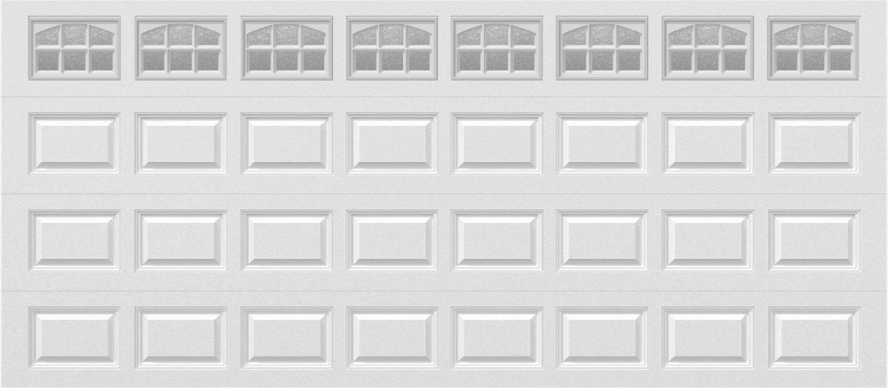 16x7 -  Cascade - Obscure With glass - White