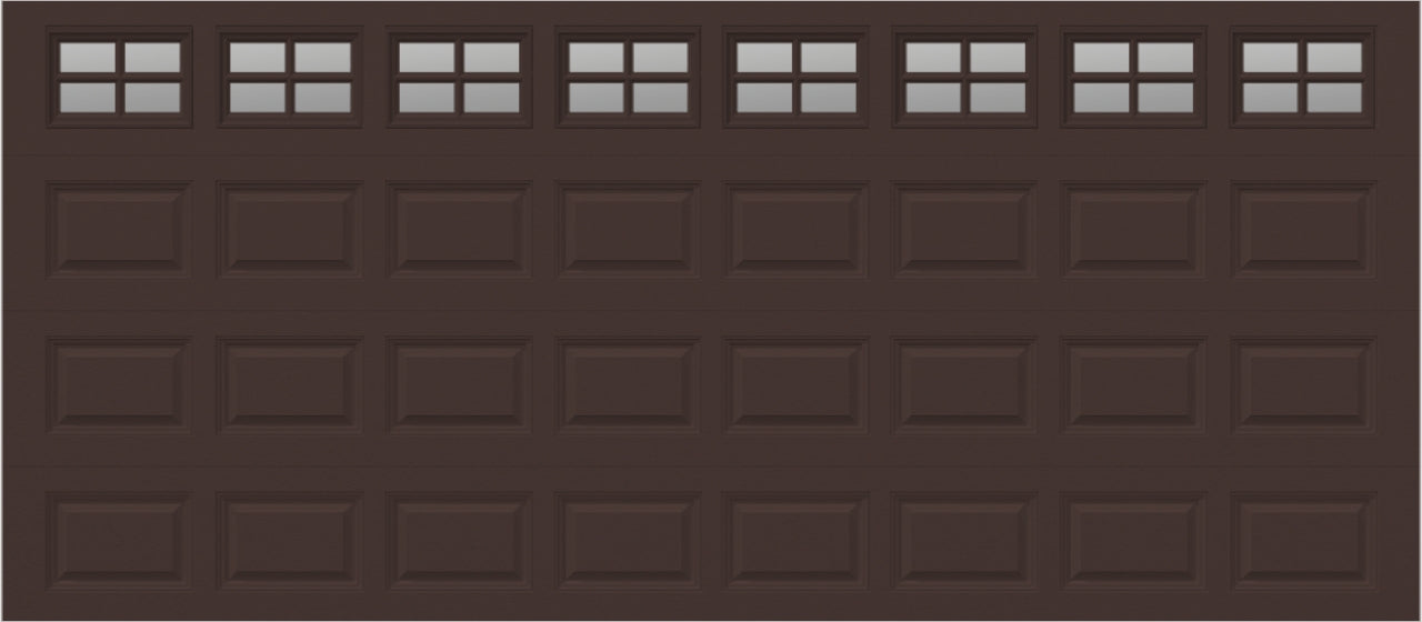 16x7 - Clear -  Stockton With glass Short - Brown