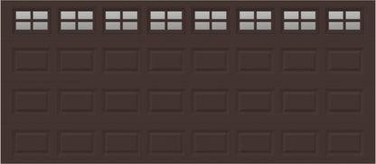 16x7 - Clear -  Stockton With glass Short - Brown