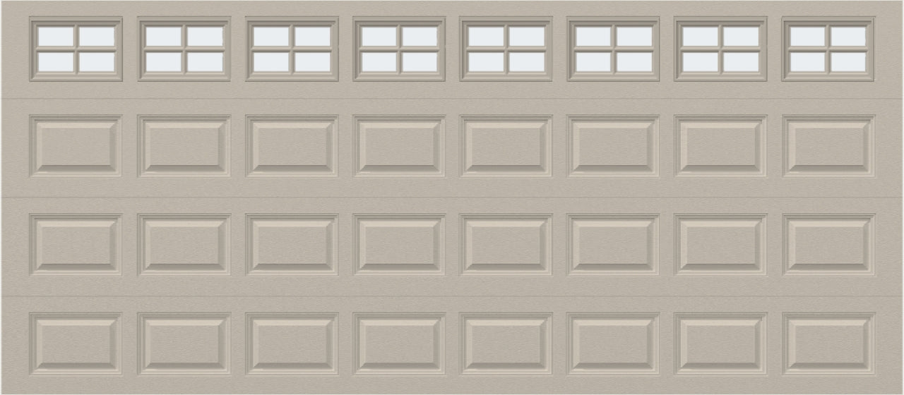 16x7 - Frosted -  Stockton With glass - Almond