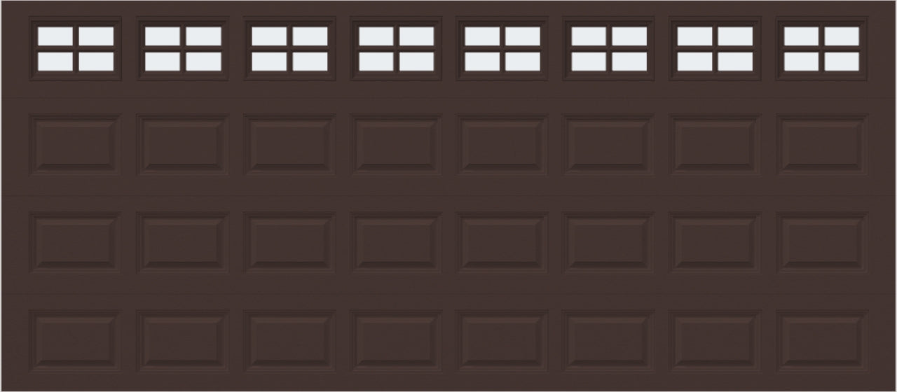 16x7 - Frosted  -  Stockton With glass - Brown