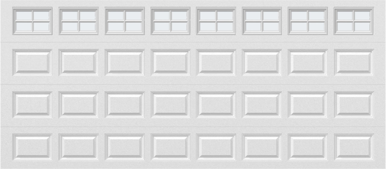 16x7 - Frosted -  Stockton With glass - White