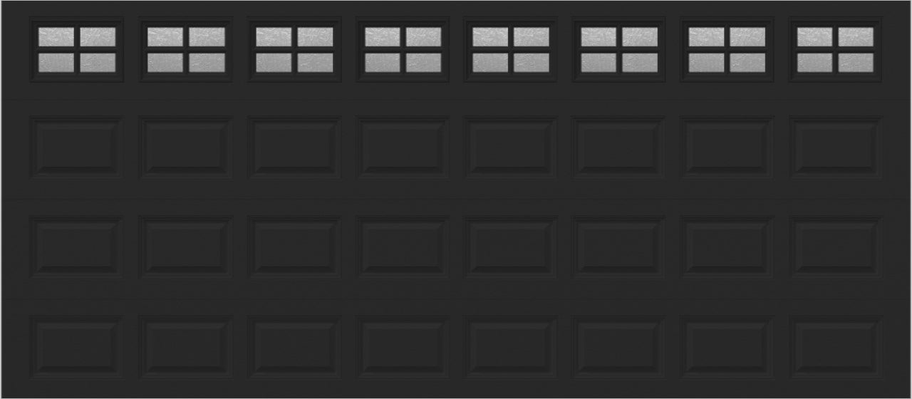 16x7 -  Obscure- Stockton With glass - Black.